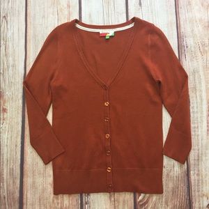 ❤️SOLD❤️ModCloth Fervour Cardigan burnt orange